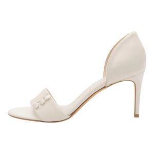 Something‎ Bleu Womens Ciara Satin Light Champagne Romantic Bridal Pump Size 9